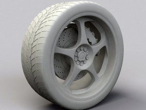 wheel akita racing ak9 3Dモデル