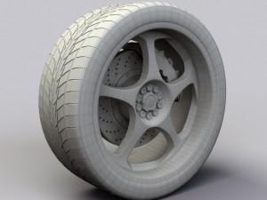 wheel akita racing ak9 3Dモデル