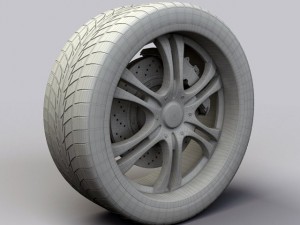 wheel alloy ion 151 rims and tyre 3D-Modell