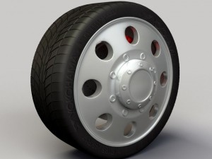 wheel alloy ion 167 rims and tyre Model 3D