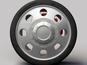 wheel alloy ion 167 rims and tyre 3D Model