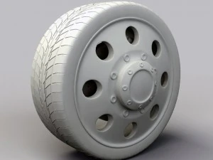 wheel alloy ion 167 rims and tyre 3D Model