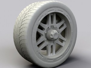wheel alloy ion 133 rims and tire Modelo 3D