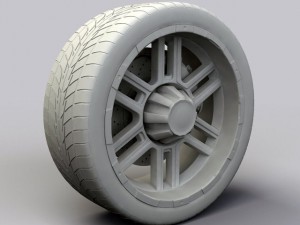wheel alloy ion 179 rims and tyre 3D Модель