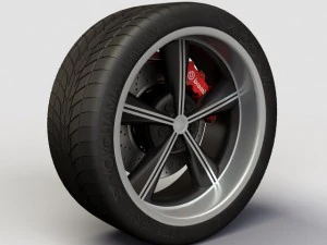 pelek dan ban alloy ion 625 Model 3D