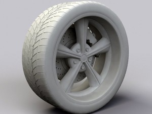 wheel alloy ion 625 rims and tire Model 3D