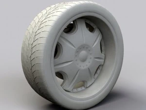 wheel baccarat  director rims and tire 3D Model