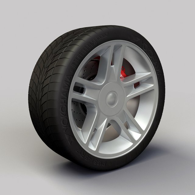 wheel detroit hd rims and tire 3D 모델 .c4d .max .obj .3ds .fbx .stl .blend 