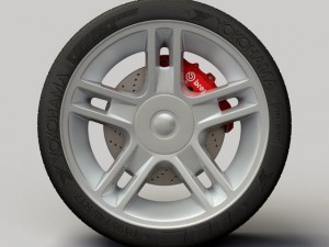 wheel detroit hd rims and tire 3D 모델