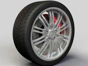 ホイール デトロイト m3 リムとタイヤ 3Dモデル