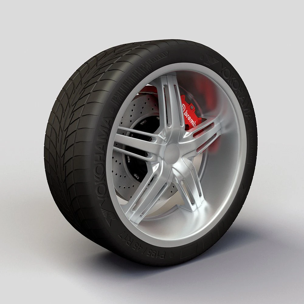 wheel dip  ambush rims and tire 3D Model .c4d .max .obj .3ds .fbx .stl .blend 