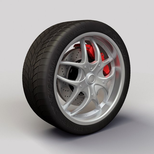wheel dip boomerang rims and tire 3D Model .c4d .max .obj .3ds .fbx .stl .blend 