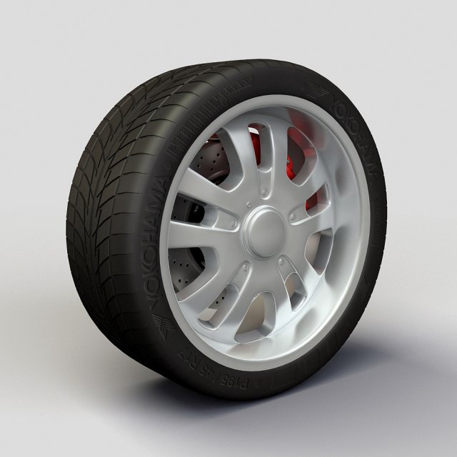 wheel dip d10 rims and tire 3D Model .c4d .max .obj .3ds .fbx .stl .blend 
