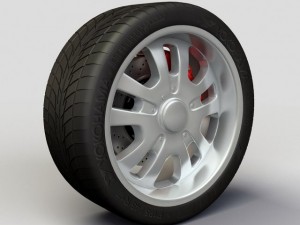 wheel dip d10 rims and tire Model 3D
