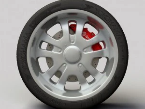 wheel dip d10 rims and tire 3D Model