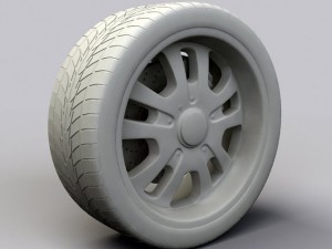 wheel dip d10 rims and tire 3D Model
