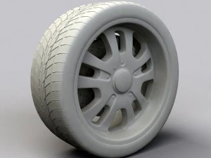 wheel dip d10 rims and tire 3D Model