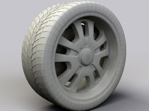 wheel dip d10 rims and tire 3D Model