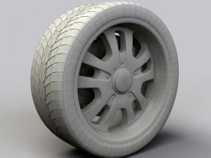 wheel dip d10 rims and tire 3D Model