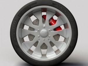 wheel dip d11 rims and tire Modelo 3D