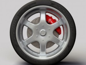 wheel dip exodus rims and tire Modèle 3D