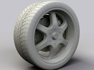 wheel dip exodus rims and tire Modèle 3D