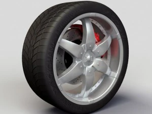 volantes de inmersión de ruedas llantas y neumáticos Modelo 3D