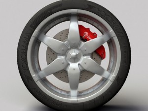 wheel dip flyers rims and tire 3Dモデル