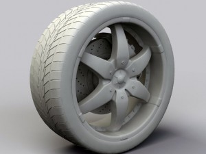 wheel dip flyers rims and tire 3Dモデル
