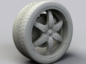 wheel dip flyers rims and tire 3Dモデル