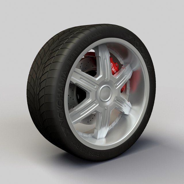 wheel dip heat rims and tire 3D-Modell .c4d .max .obj .3ds .fbx .stl .blend 