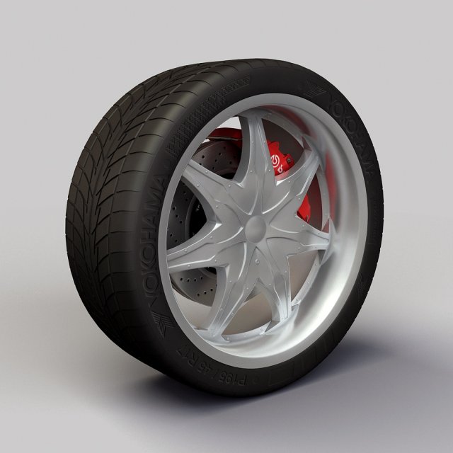 wheel dip libra rims and tire 3D Model .c4d .max .obj .3ds .fbx .stl .blend 