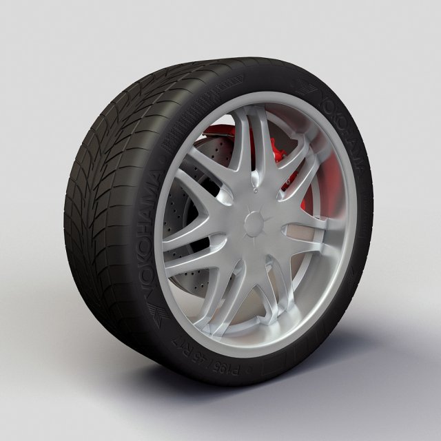 wheel dip phantom rims and tire Model 3D .c4d .max .obj .3ds .fbx .stl .blend 
