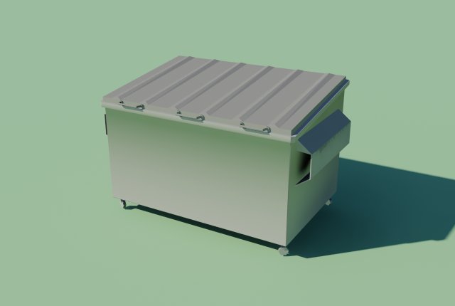dumpster 3D Model .c4d .max .obj .3ds .fbx .stl .blend 