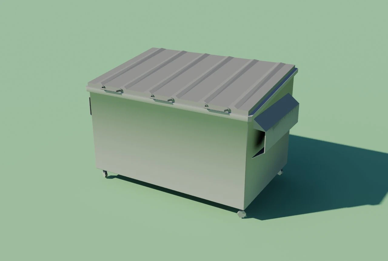 dumpster 3D Model .c4d .max .obj .3ds .fbx .stl .blend