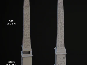 Luxor Obelisk 40CM 3D Print Model