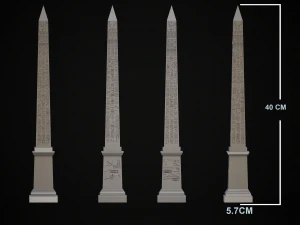 Luxor Obelisk 40CM 3D Print Model