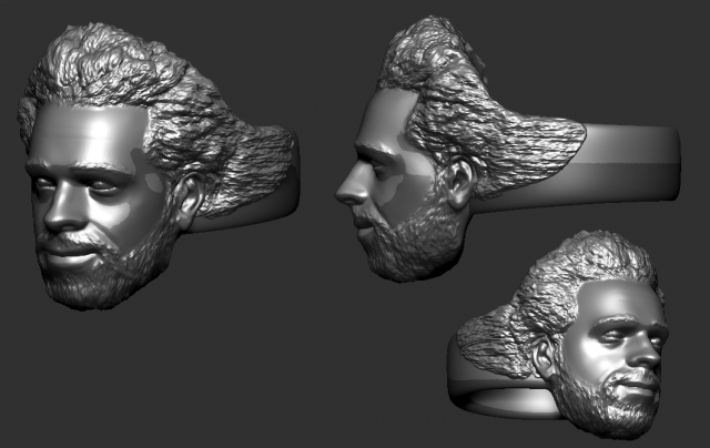 Mohamed salah ring 3D print model 3D-Druckmodell .c4d .max .obj .3ds .fbx .stl .blend 