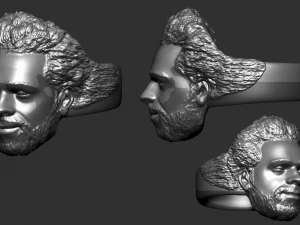 Modelo de impressão 3D do anel Mohamed Salah Modelo de Impressão 3D