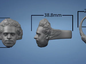 Mohamed salah ring 3D print model 3D Print Model