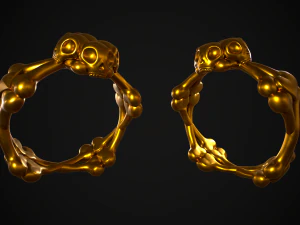 Ossos do cr&acirc;nio anel modelo de impress&atilde;o 3D Modelo de Impressão 3D