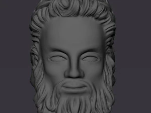 Zeus face ring 3D print model 3D Print Model