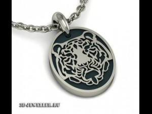pendant tiger 3D Model