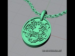 pendant tiger 3D Model