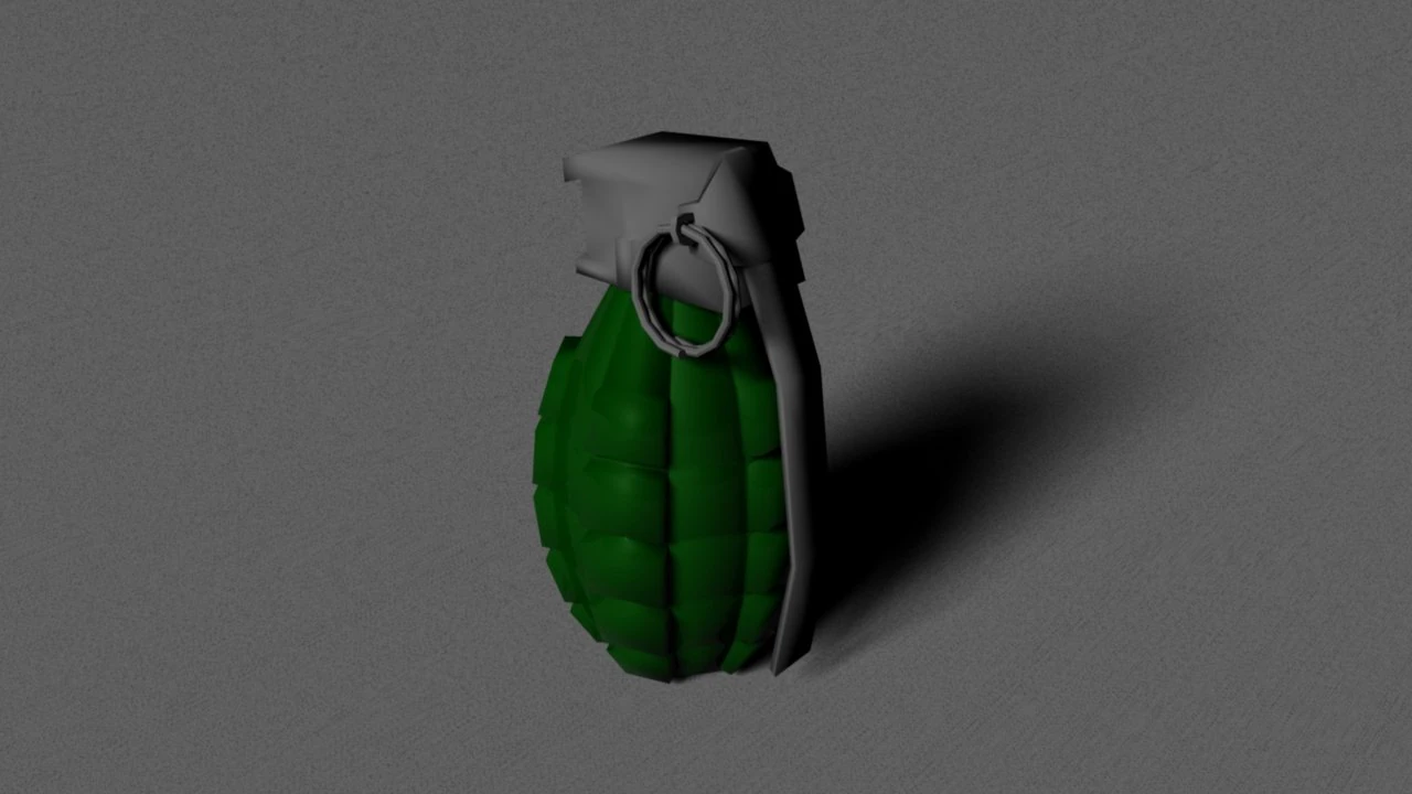 game grenade low poly 3D Model .c4d .max .obj .3ds .fbx .stl .blend