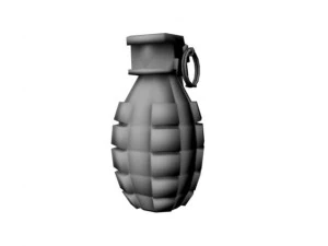 game grenade low poly 3D Model