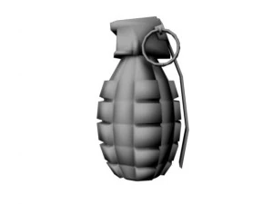 game grenade low poly 3D Model