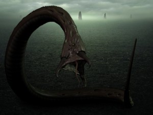 alien worm Model 3D