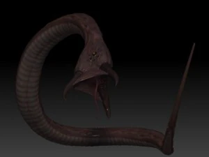 alien worm 3D Model