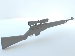 m14 wooden sniper special ops 3Dモデル